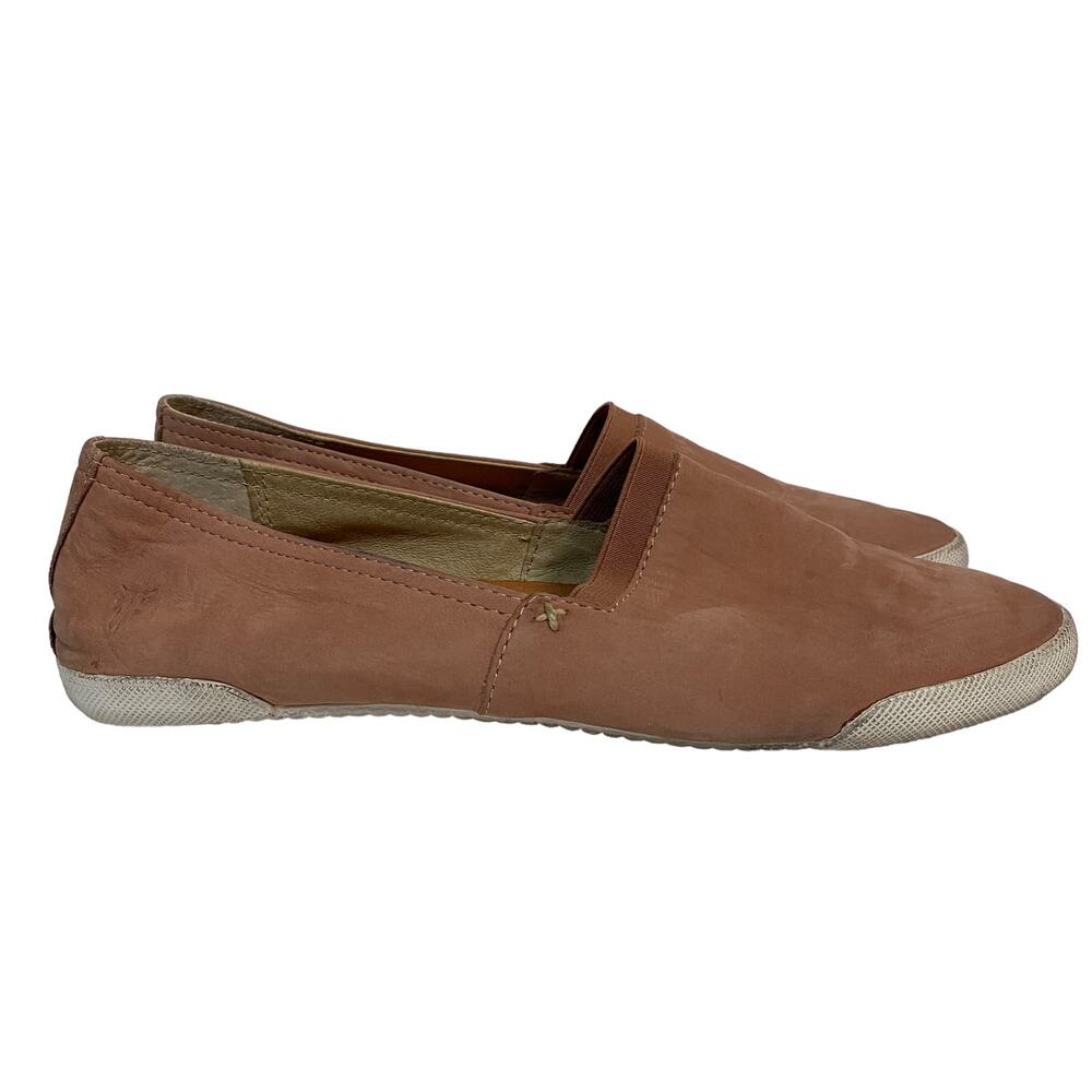 Frye Melanie Nubuck Leather Slip On Loafer Shoes Size 9.5